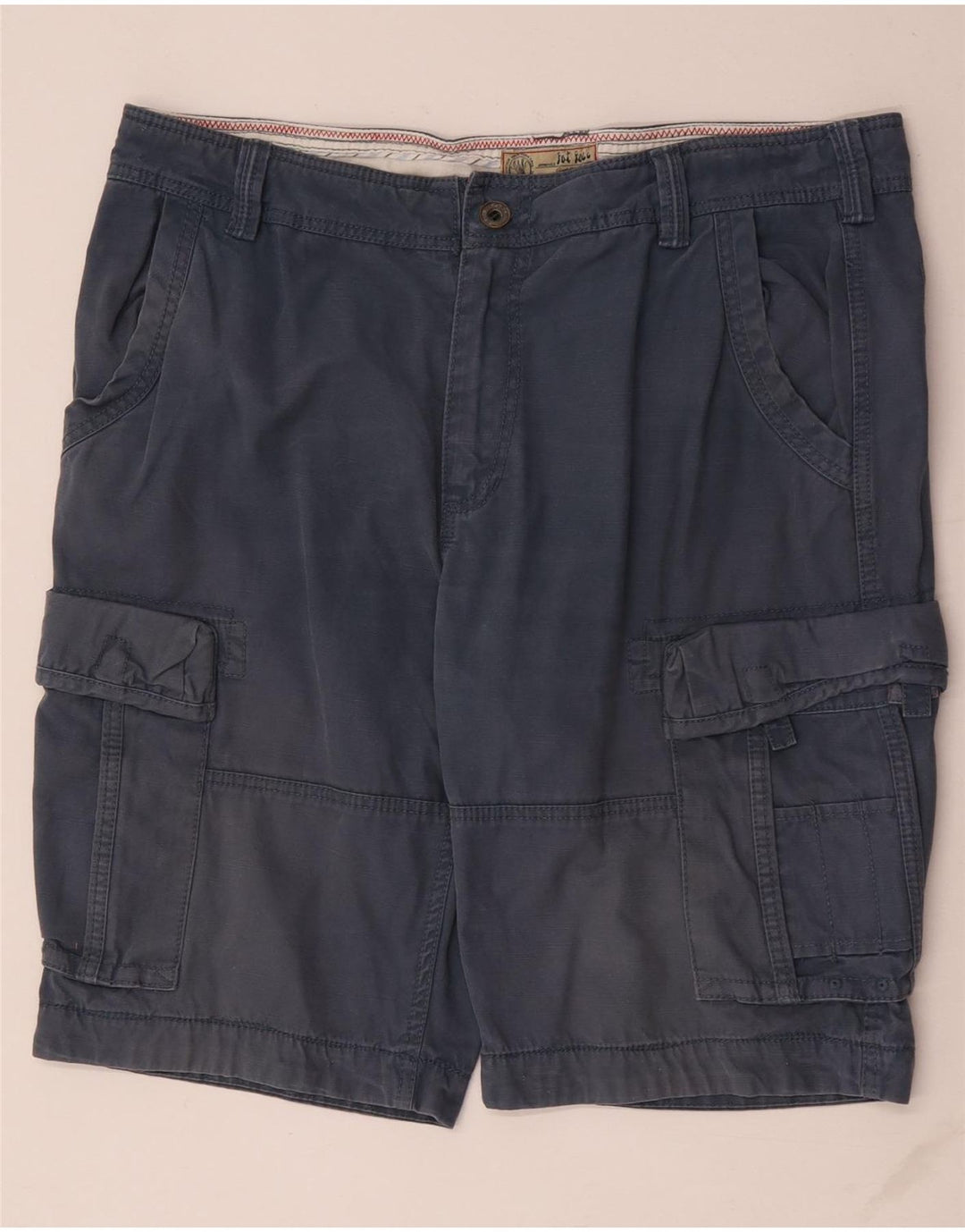 Shorts cargo masculino Fat Face W38 XL algodão azul marinho