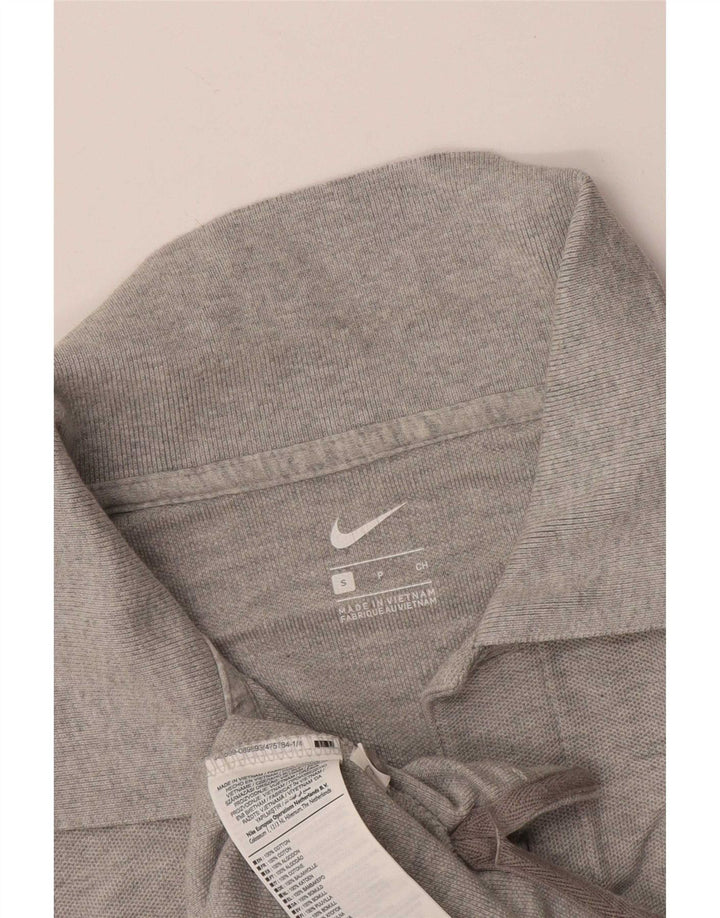 Camisa polo gráfica masculina Nike HELLAS VERONA pequena cinza algodão