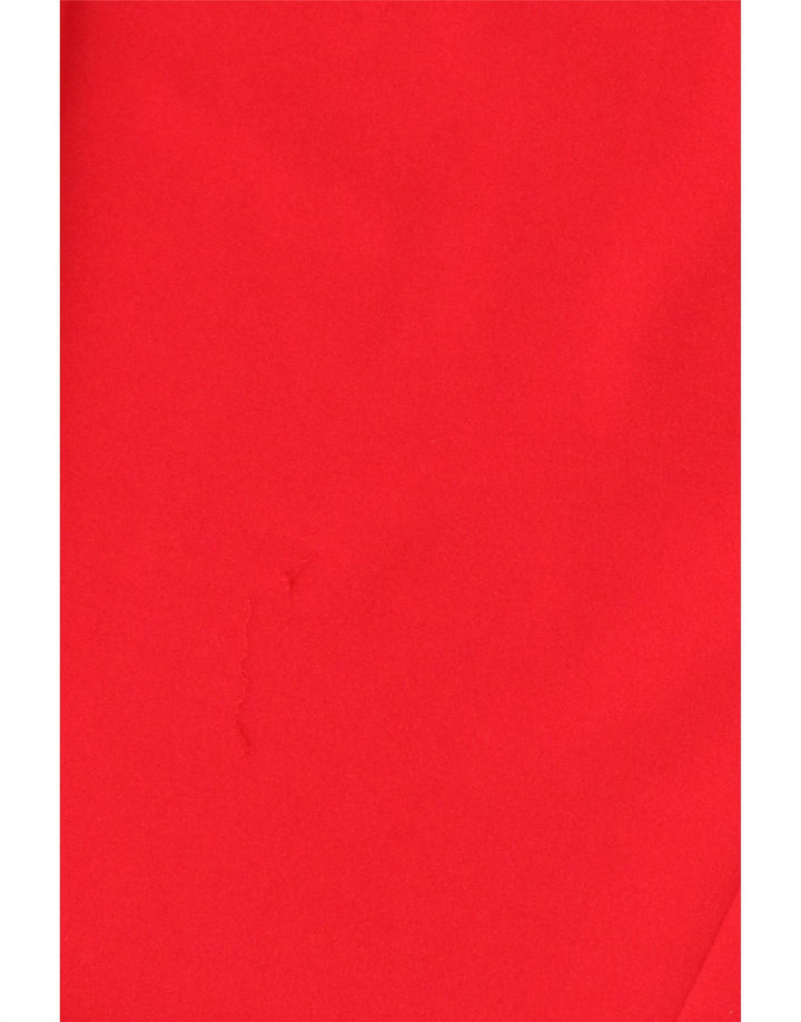 Vestido feminino Calvin Klein sem mangas com bainha UK 10 pequeno poliéster vermelho