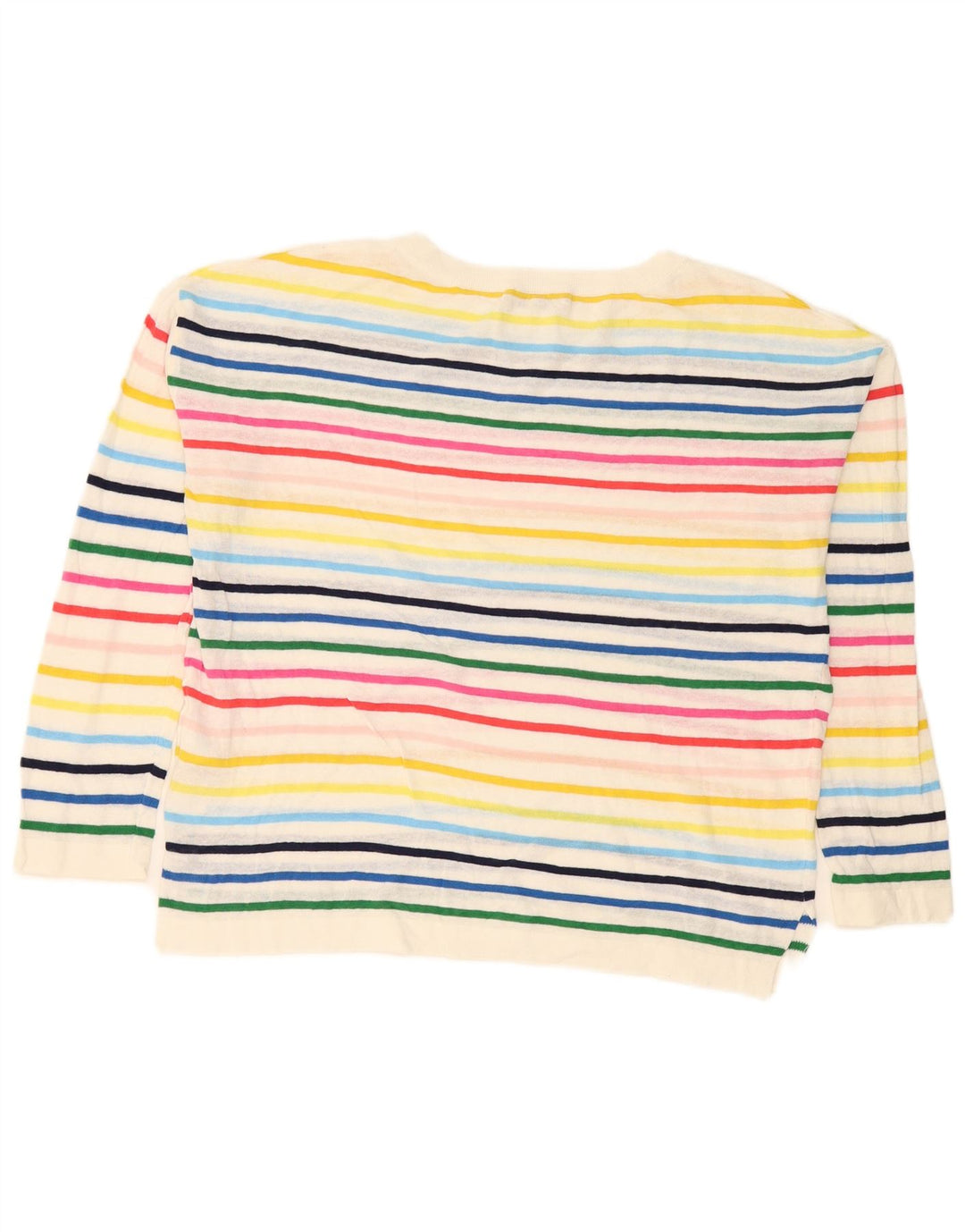 Suéter feminino Hobbs com gola canoa UK 14 listrado médio multicolorido