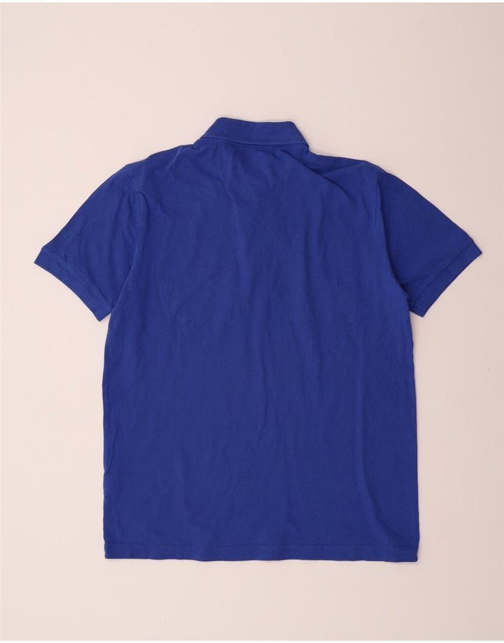 Camisa polo masculina KAPPA grande algodão azul