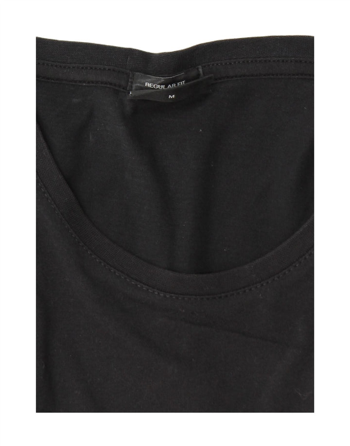 Camiseta masculina Hugo Boss Regular Fit Top Médio Preto