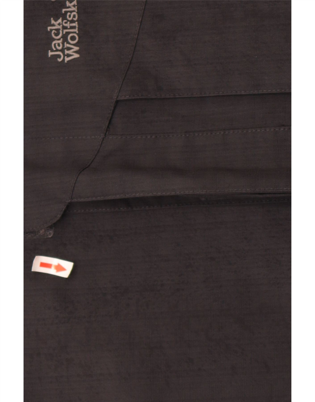 Jaqueta de chuva masculina Jack Wolfskin Reino Unido 40 grande poliéster preto