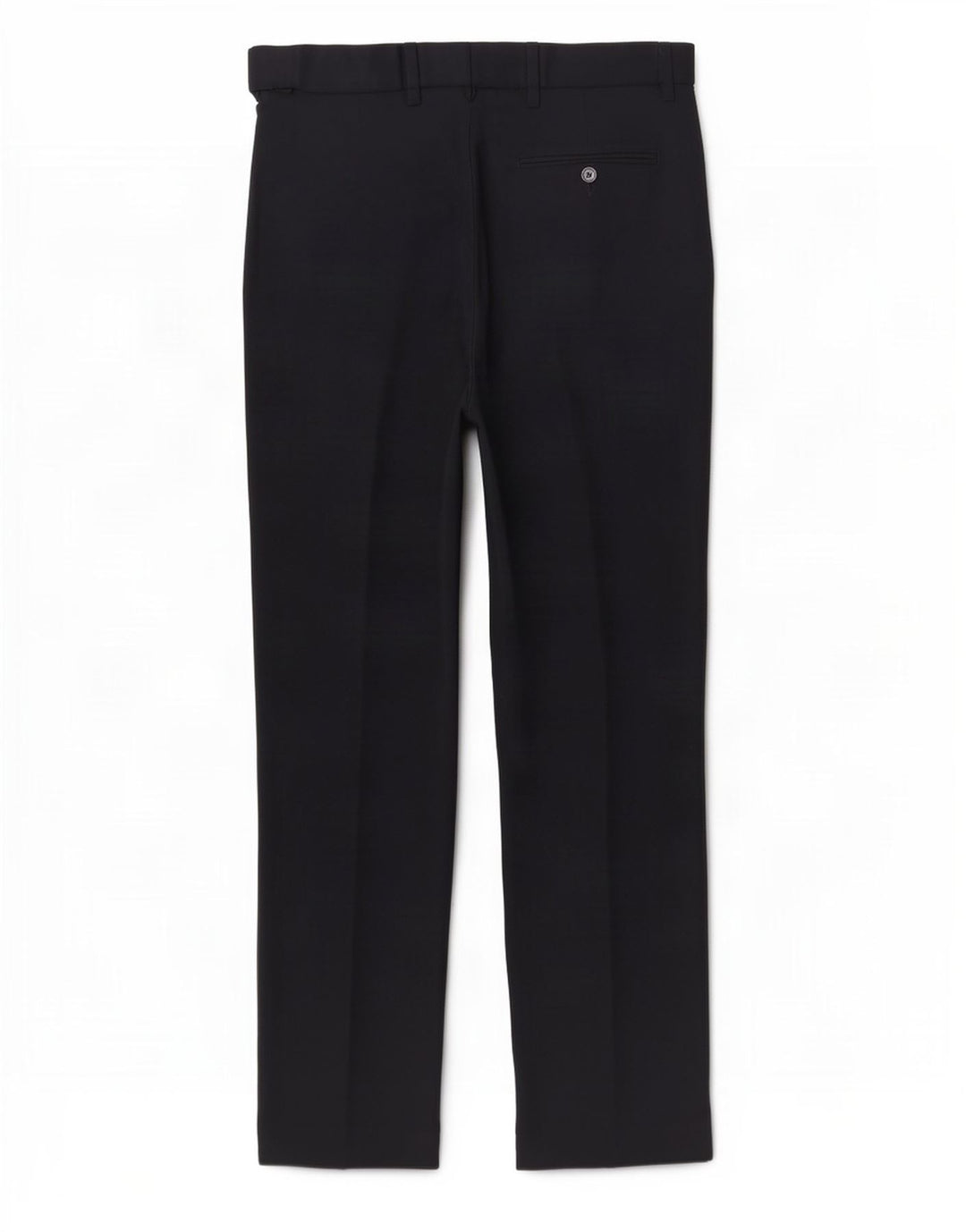 Calça masculina de ajuste regular Marks & Spencer W34 L31 azul marinho poliéster