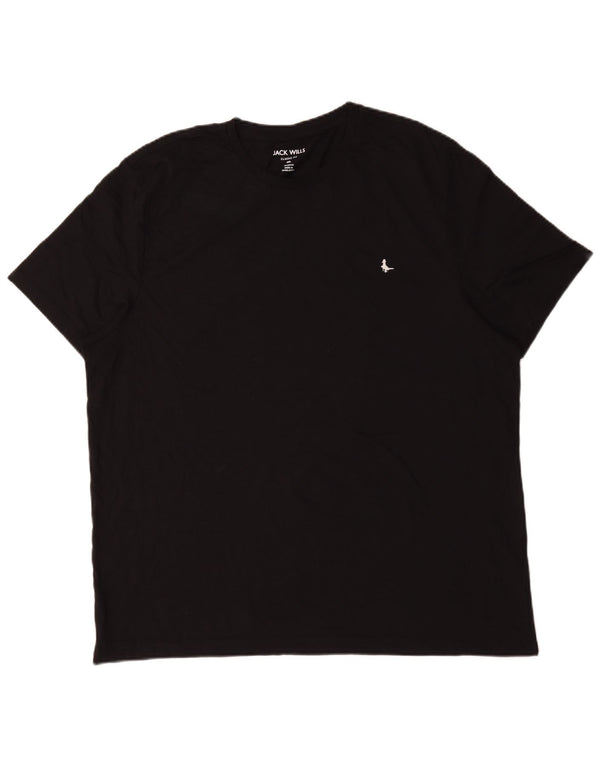 Jack Wolfskin Mens Classic Fit Camiseta Top 4XL Algodão Preto
