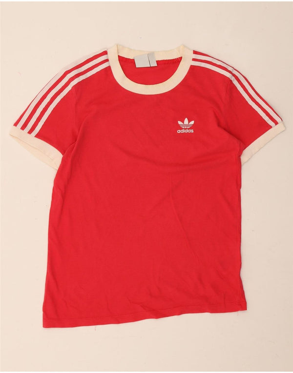 Camiseta Adidas Feminina Top UK 10 Pequena Algodão Vermelho
