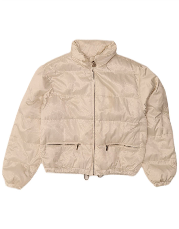 Jaqueta acolchoada feminina BELFE & BELFE UK 12 poliéster branco médio