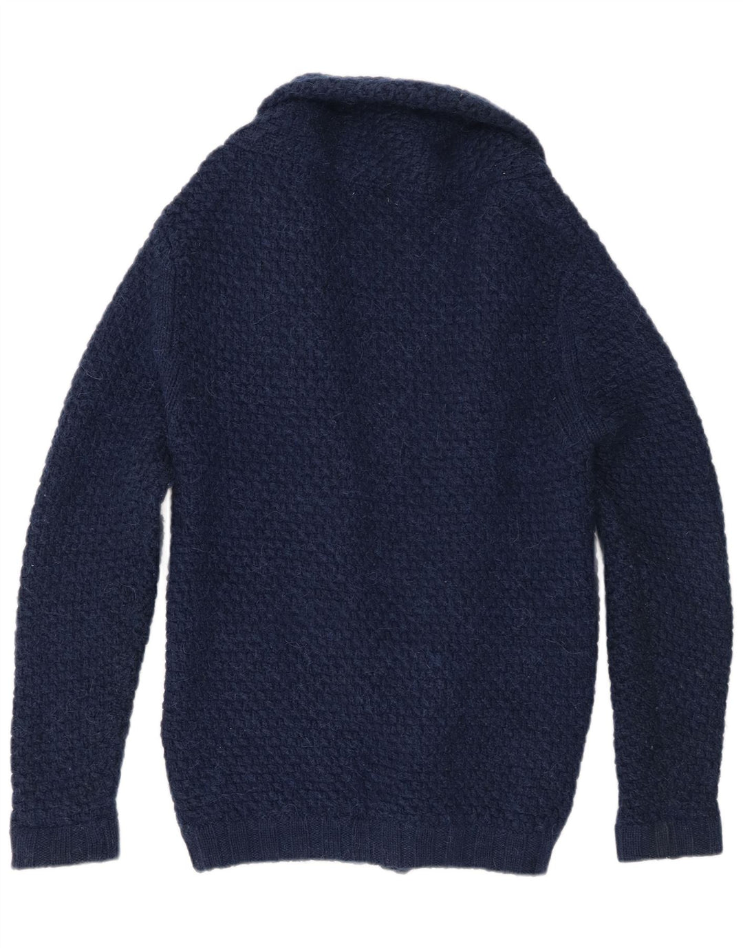 Suéter cardigã masculino Zara médio azul marinho
