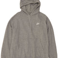 Jumper com capuz masculino Nike grande algodão manchado cinza