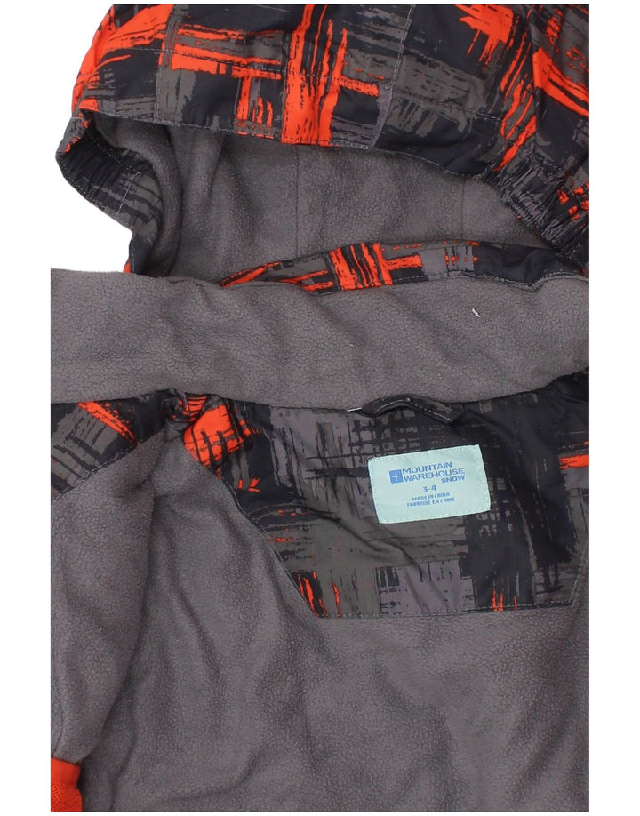 Jaqueta corta-vento com capuz para meninos Mountain Warehouse 3-4 anos cinza xadrez