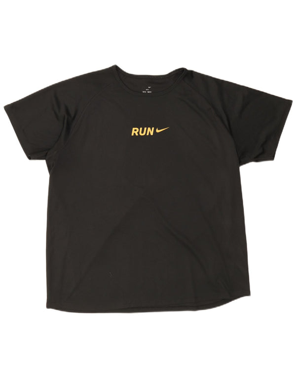 Camiseta masculina NIKE Dri Fit Graphic UK 45/47 XL poliéster preto