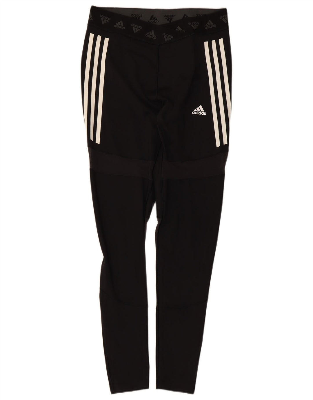Leggings Adidas Mulher UK 16/18 Grande Poliéster Preto