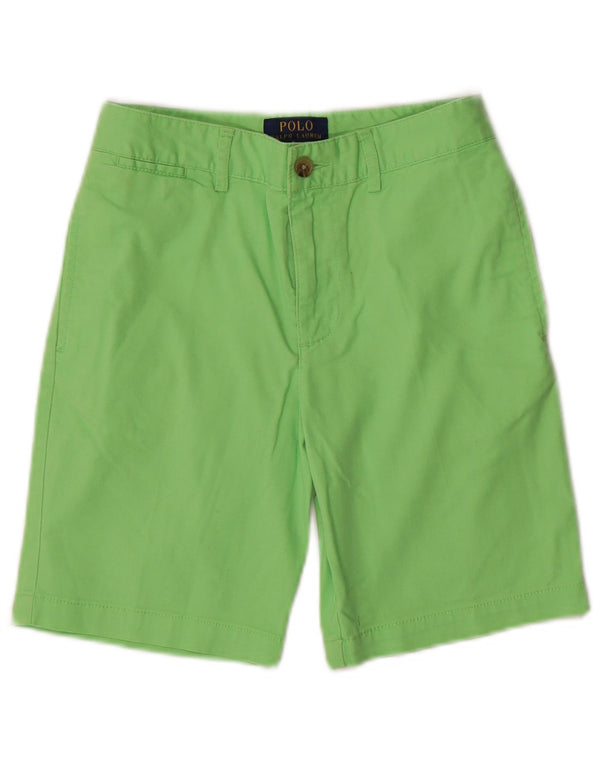 Ralph Lauren Boys Chino Shorts 9-10 anos W24 algodão verde