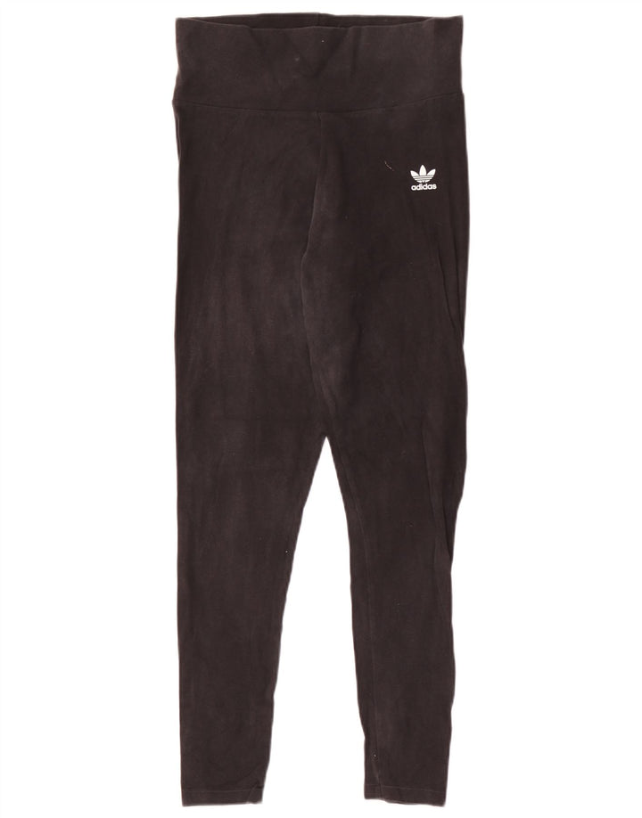 Leggings Adidas Femininas UK 12 Médias Pretas