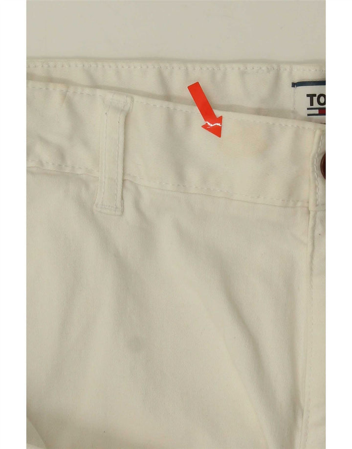 Tommy Hilfiger Mens Chino Shorts W34 Grande Algodão Branco