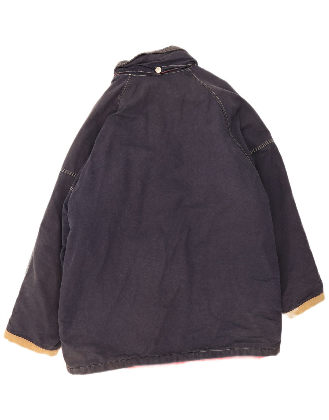Jaqueta corta-vento masculina vintage UK 44 2XL azul marinho