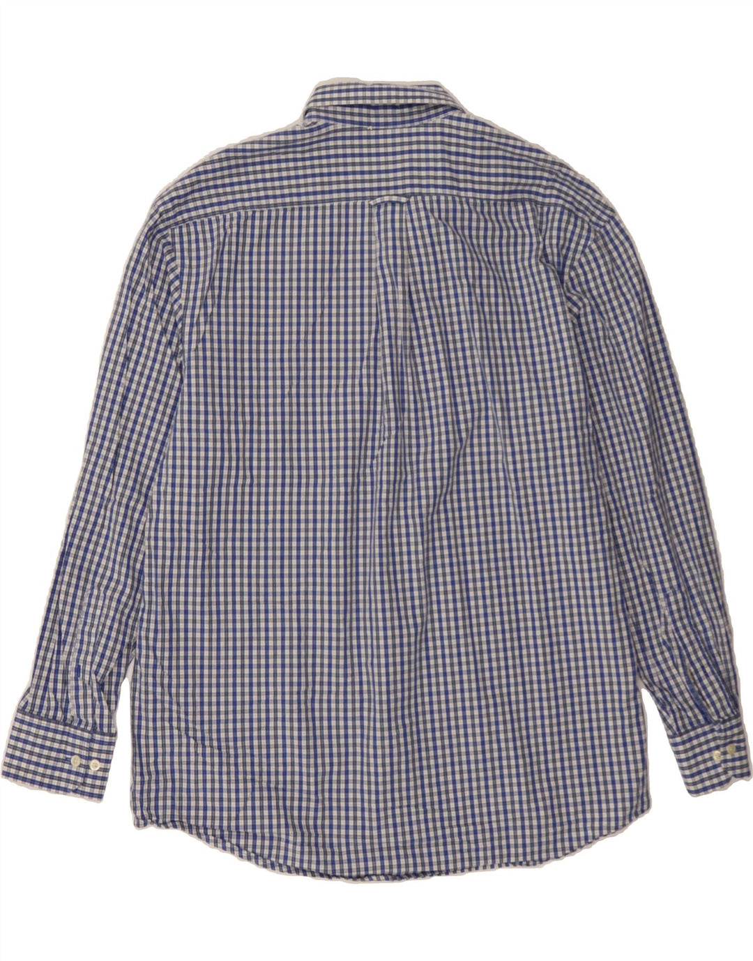 IZOD Mens Shirt XL Blue Check Cotton Vintage Izod and Second-Hand Izod from Messina Hembry 