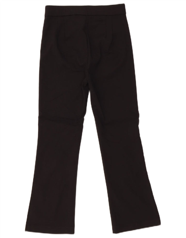 Zara Calça feminina flare cortada média W28 L25 preta