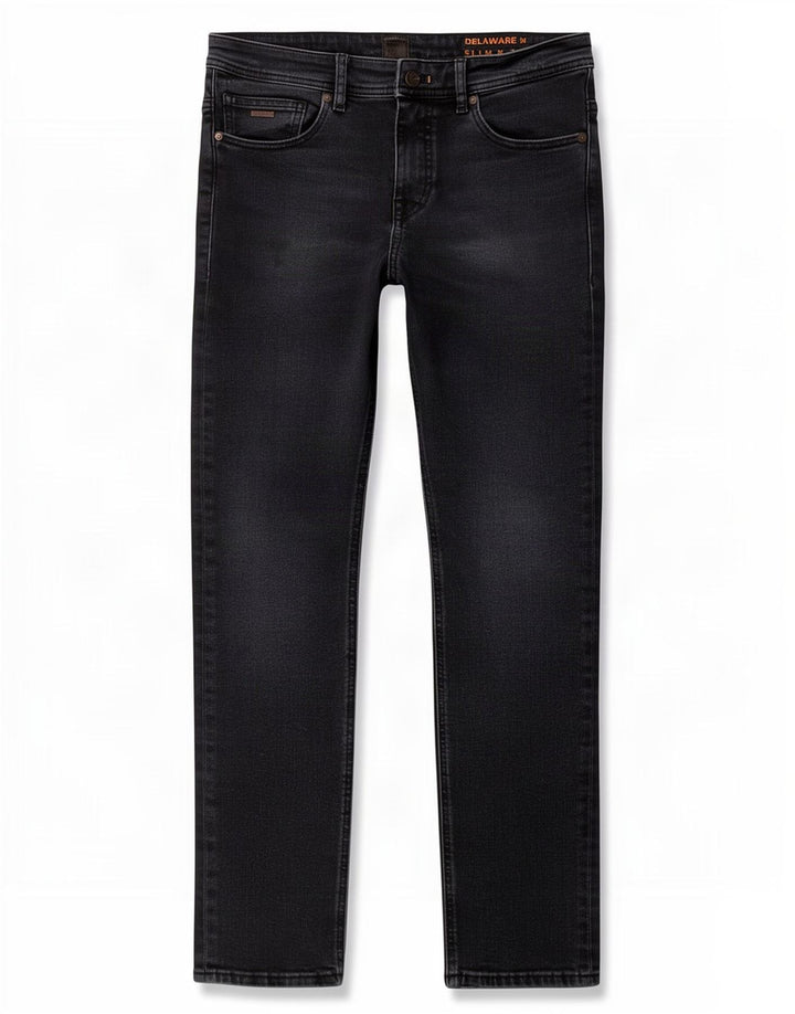 Hugo Boss Masculino Delaware Slim Jeans W30 L30 Preto