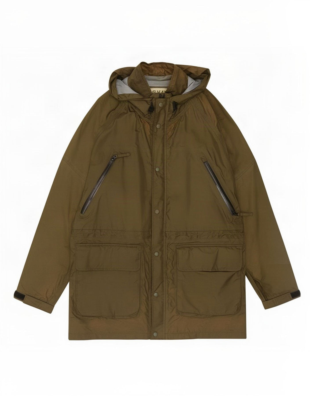 Capa de chuva masculina Orvis UK 38 nylon cáqui médio