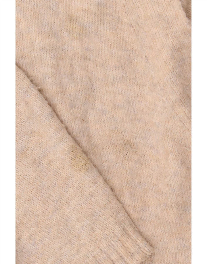 Suéter cardigã feminino Longline da Marks & Spencer Reino Unido 14 médio bege