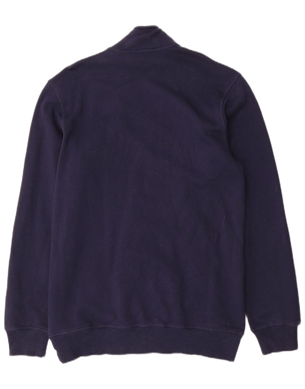 Reebok Mens Tracksuit Top Jacket Médio Azul Marinho Algodão