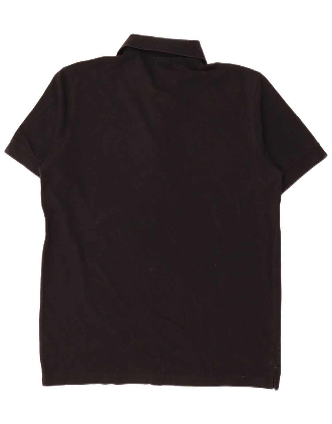 Camisa polo masculina Hugo Boss de algodão preto médio