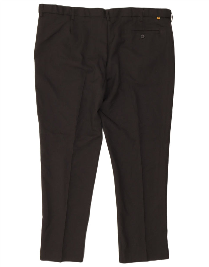 Farah Mens Classic Slim Chino Calça W44 L29 Poliéster Preto