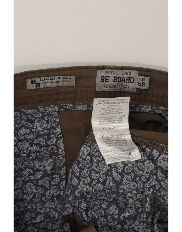 Shorts cargo masculino vintage W40 XL algodão marrom