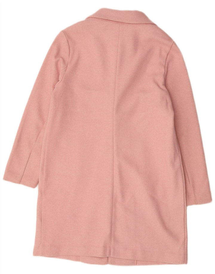 Sobretudo feminino Marks & Spencer UK 12 poliéster rosa médio