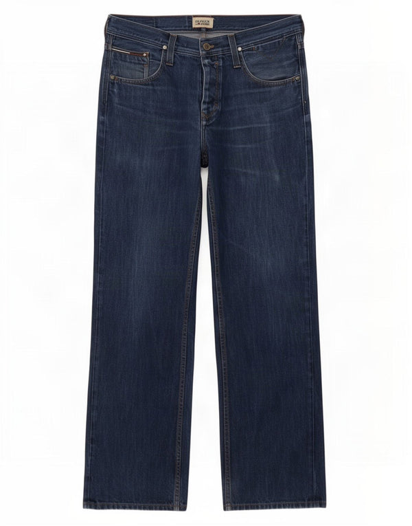 Jeans retos masculinos Tommy Hilfiger W34 L30 algodão azul