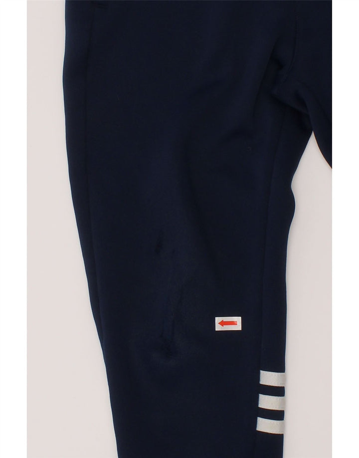 Adidas meninos calças de treino joggers 6-7 anos azul marinho poliéster