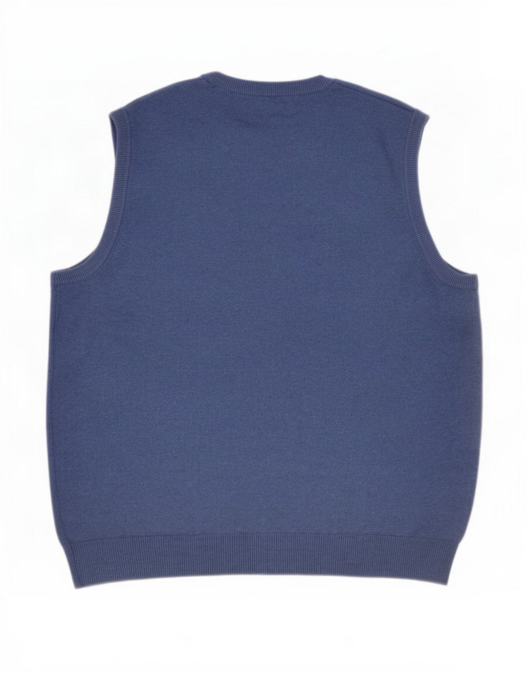 Regata masculina Marks & Spencer com colete grande de algodão azul