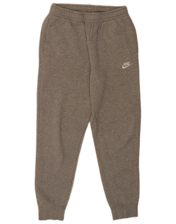 Calça de treino masculina Nike Joggers pequeno cinza manchado de algodão