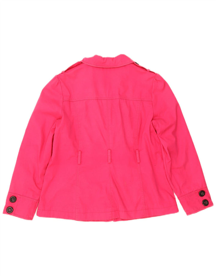Casaco feminino Marks & Spencer Pea UK 16 grande algodão rosa