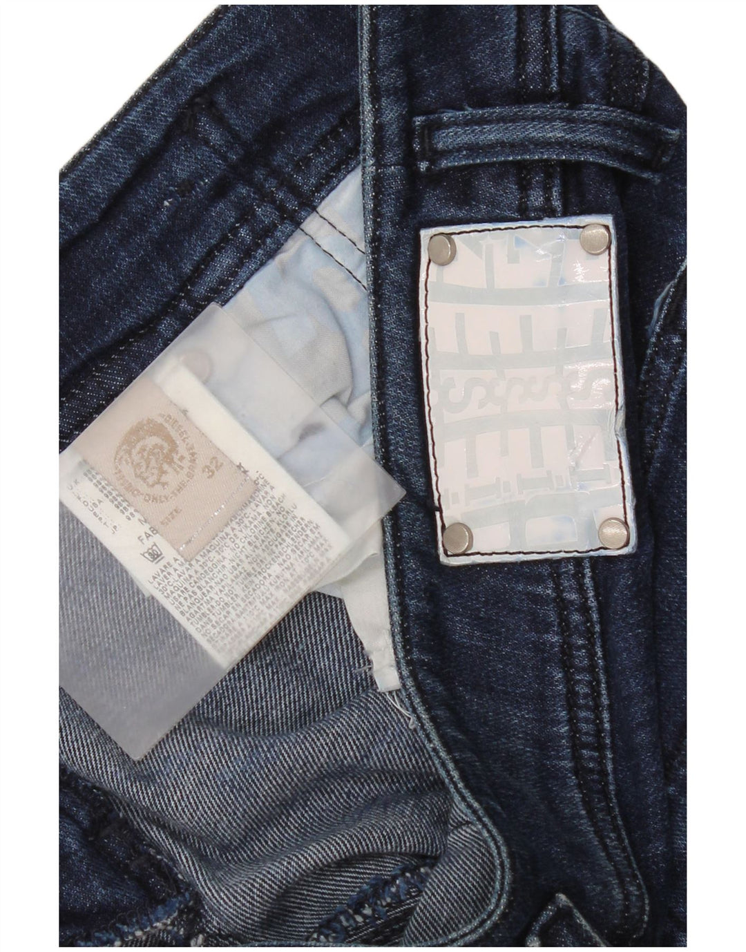 Jeans Slim Feminino Diesel W32 L34 Azul Algodão