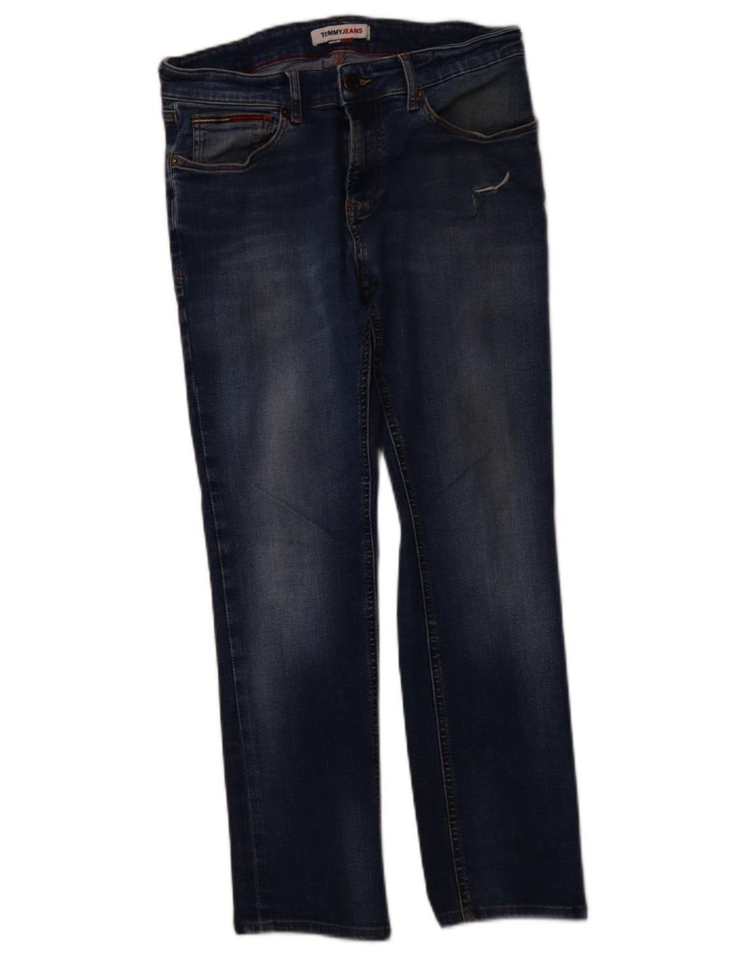 Jeans retos femininos TOMMY HILFIGER W32 L27 algodão azul