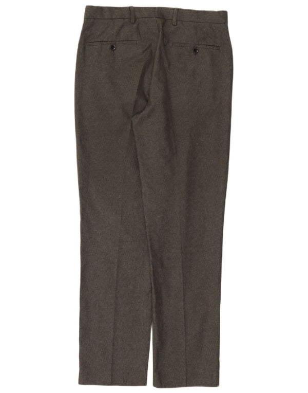 Calça chino masculina Marks & Spencer reta regular fit W32 L31 cinza