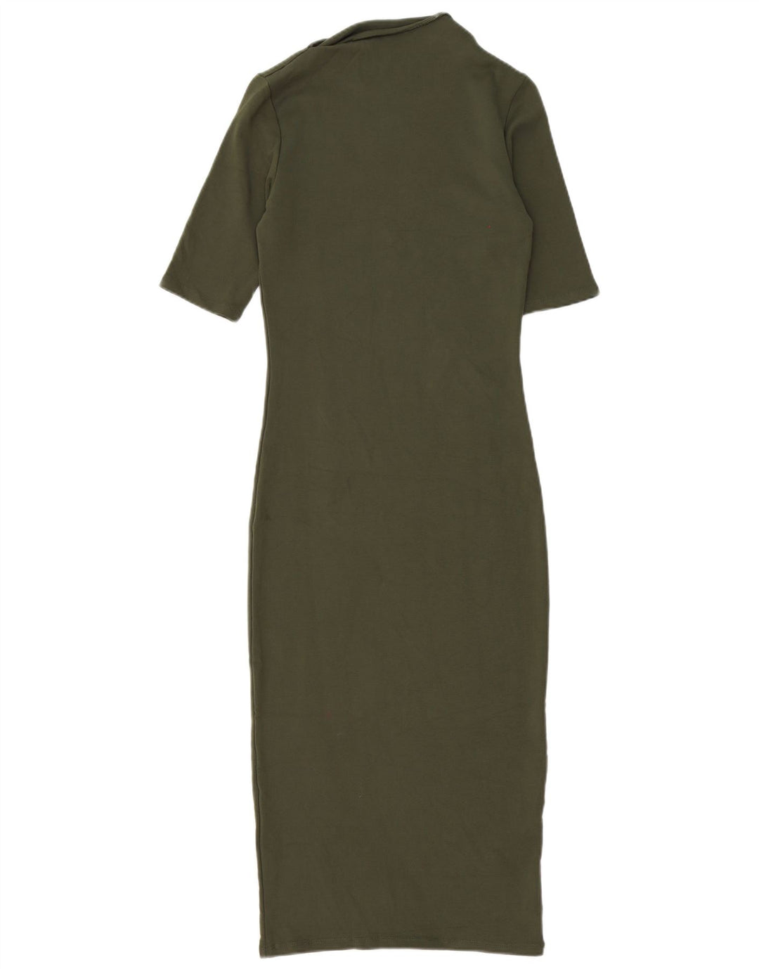 Vestido bodycon feminino Zara Reino Unido 10 pequeno cáqui