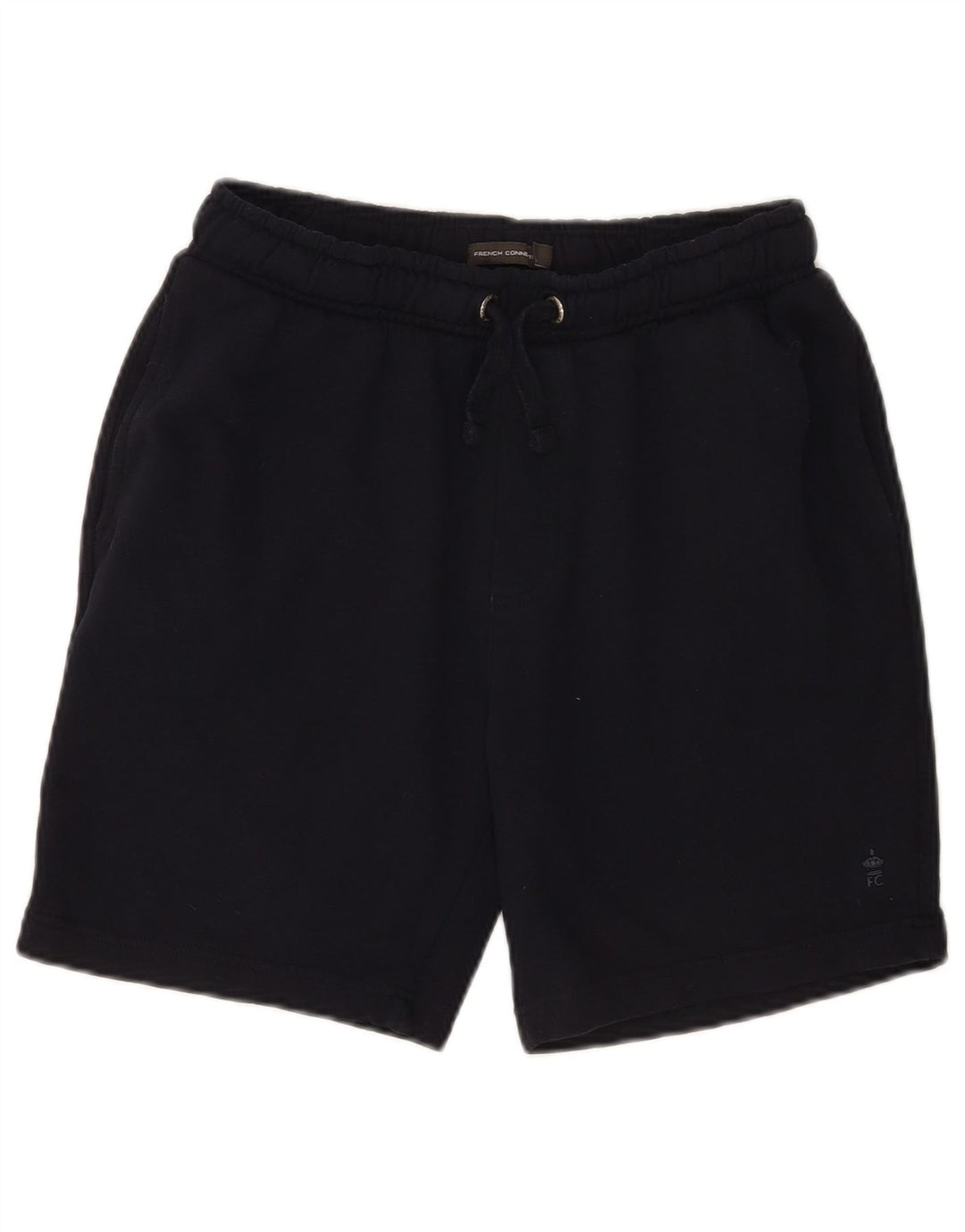 Shorts esportivo masculino French Connection pequeno algodão azul marinho