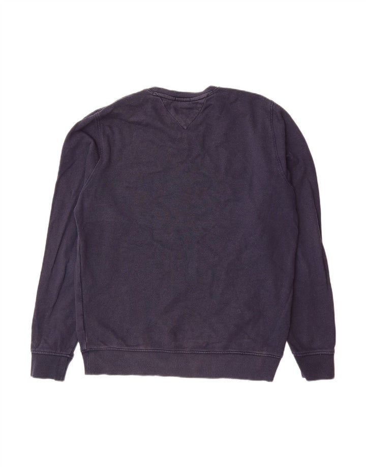 TOMMY HILFIGER Masculino Graphic Regular Fit Suéter Médio Azul Marinho