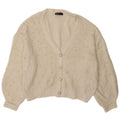 Suéter cardigã feminino grande Marks & Spencer UK 16 grande off white