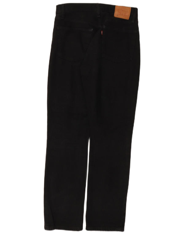 Calça jeans feminina Levi's 501 Straight W26 L28 preta
