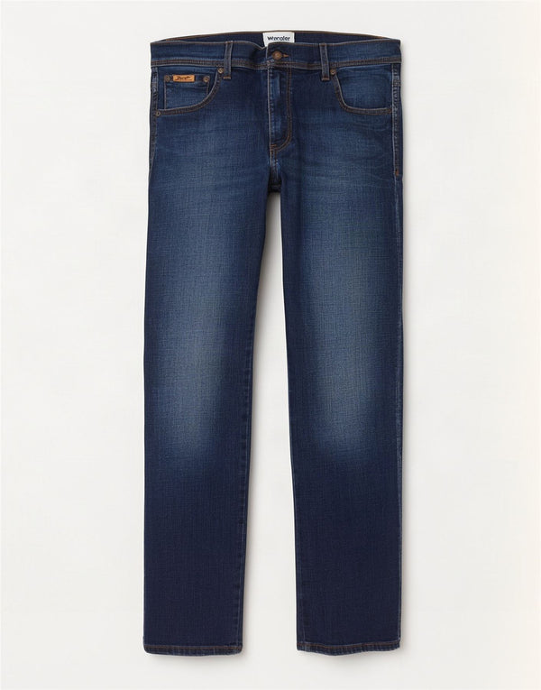 Wrangler Masculino Texas Straight Jeans W34 L32 Azul Marinho Algodão