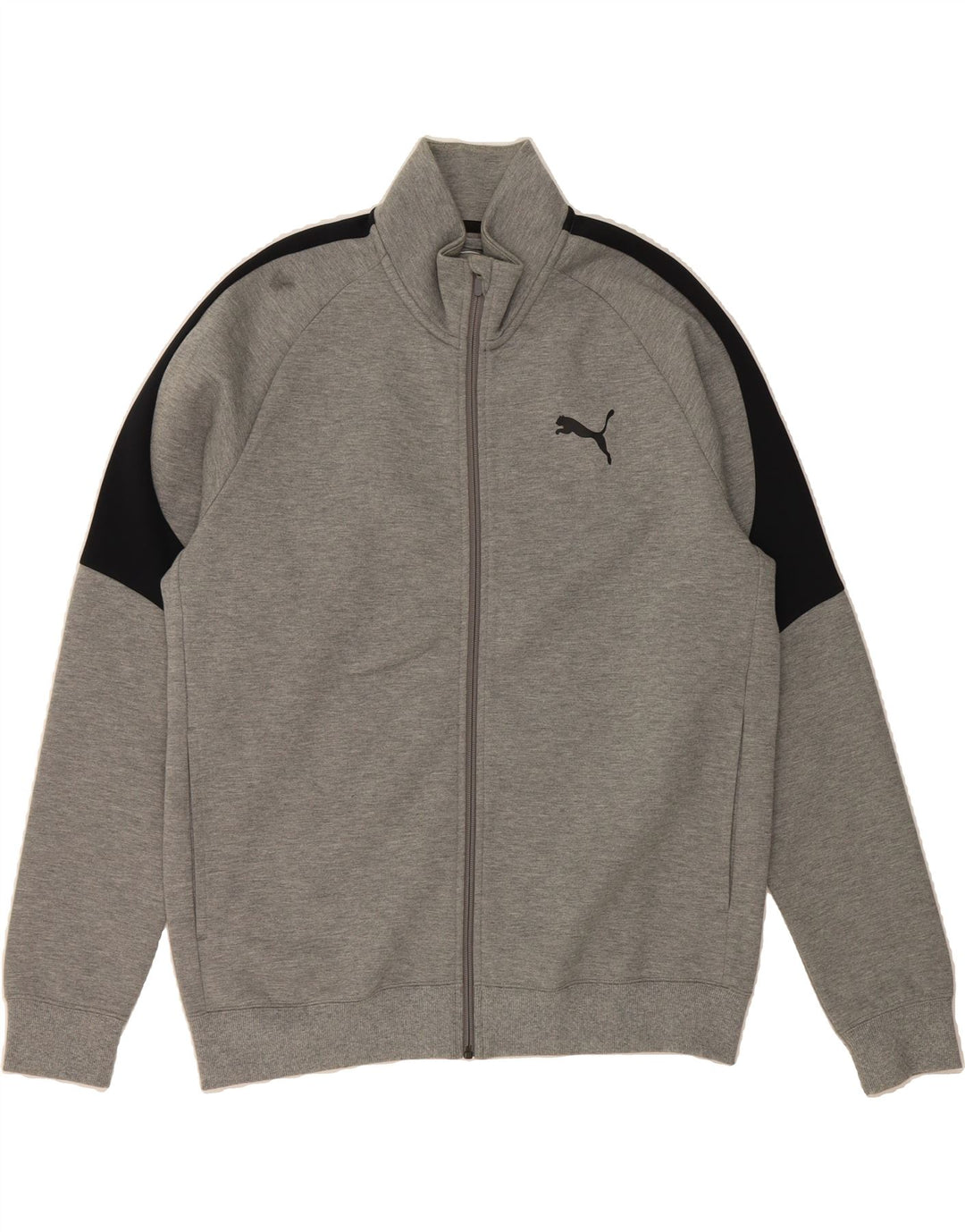 PUMA Mens Tracksuit Top Jacket Large Grey Colourblock Cotton Vintage Puma and Second-Hand Puma from Messina Hembry 