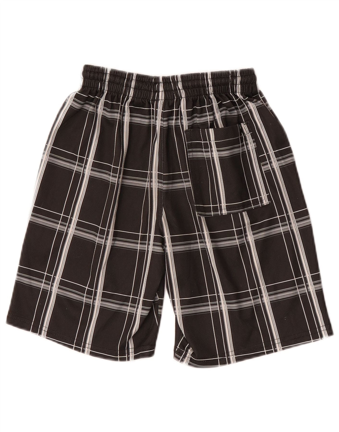 Shorts esportivos Hurley Boys 8-9 anos pequeno poliéster xadrez cinza