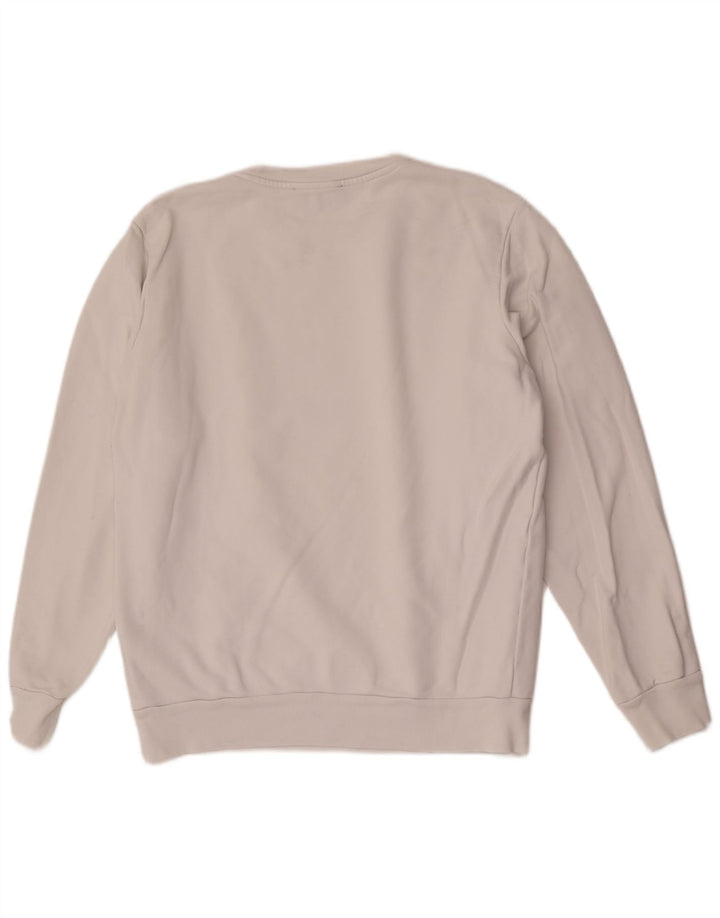 Diesel masculino moletom gráfico jumper grande algodão branco