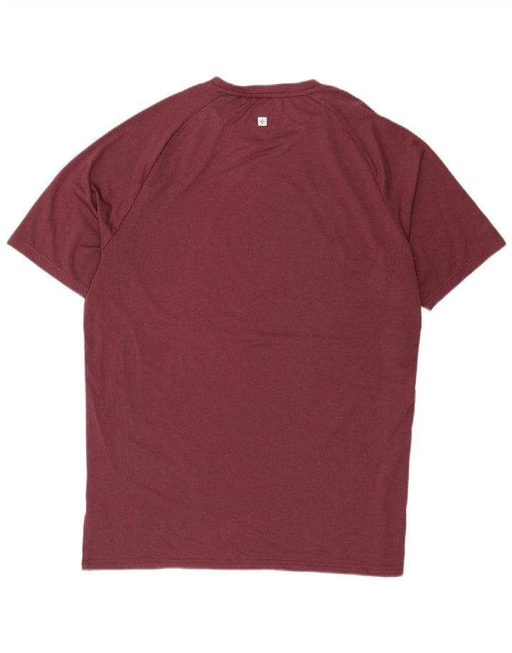 Camiseta masculina Mountain Warehouse grande poliéster cor de vinho