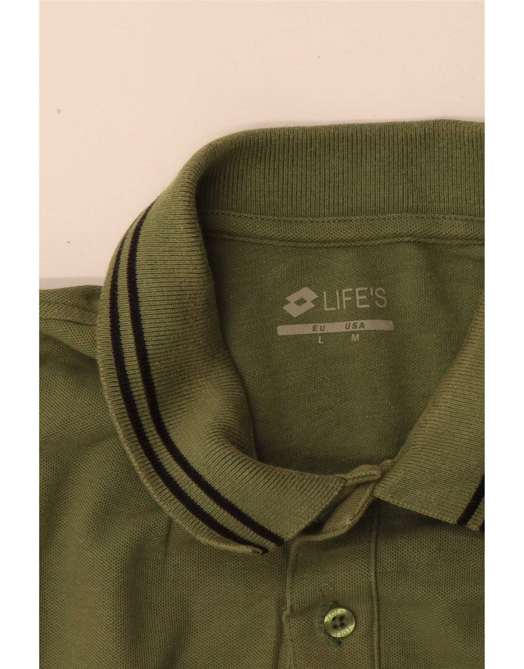 Camisa polo masculina Lotto Regular Fit grande verde