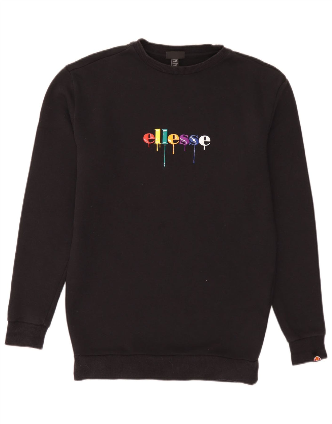 Ellesse moletom masculino gráfico jumper XS algodão preto